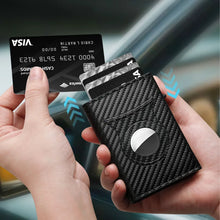 Load image into Gallery viewer, Men&#39;s Carbon Fiber Magnetic Card Holder