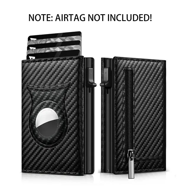 Men's Carbon Fiber Magnetic Card Holder