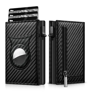 Men's Carbon Fiber Magnetic Card Holder