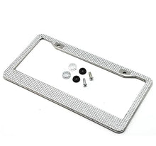 Load image into Gallery viewer, 2PCS Bling License Plate Frame Glitter Crystal Sparkling Rhinestone Diamond Caps