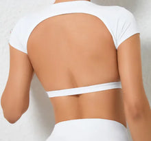 Load image into Gallery viewer, Yoga Outdoor Running Backless Fitness T-shirt