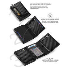 Load image into Gallery viewer, Men&#39;s Carbon Fiber Magnetic Card Holder