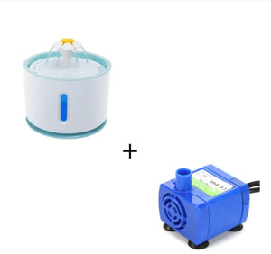 Automatic Pet Cat Water Fountain with LED Light