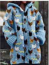 Load image into Gallery viewer, Halloween Animal Print Hooded Cape Coat – Casual Spooky Fashion