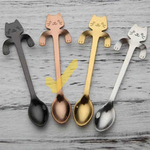 Load image into Gallery viewer, Stainless Steel Cat Teaspoon