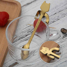 Load image into Gallery viewer, Stainless Steel Cat Teaspoon