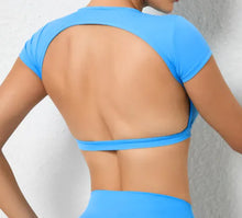 Load image into Gallery viewer, Yoga Outdoor Running Backless Fitness T-shirt