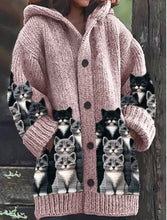 Load image into Gallery viewer, Halloween Animal Print Hooded Cape Coat – Casual Spooky Fashion