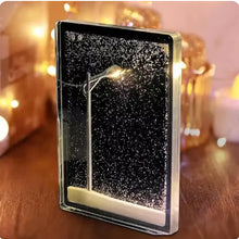 Load image into Gallery viewer, Magic Snowy Landscape Night Lights Small Street Light Snowy Flowing Night DIY Christmas Lights Christmas Desktop Decor Handmade