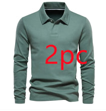 Load image into Gallery viewer, Men&#39;s Fashion Lapel Long-Sleeved Polo Shirt – Casual Solid Color Top