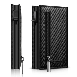 Men's Carbon Fiber Magnetic Card Holder