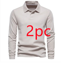 Load image into Gallery viewer, Men&#39;s Fashion Lapel Long-Sleeved Polo Shirt – Casual Solid Color Top