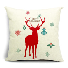 Load image into Gallery viewer, Merry Christmas Pillow Covers Deer Cushion Decorations for Home