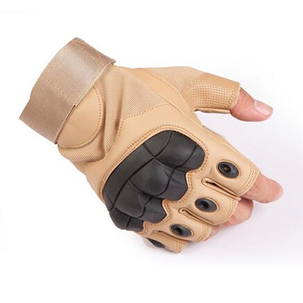 Touch Screen Tactical Rubber Hard Knuckle Full Finger Gloves Military Army Paintball Airsoft Bicycle Combat PU Leather Glove Men