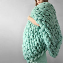 Load image into Gallery viewer, Handmade Chunky Knit Blanket