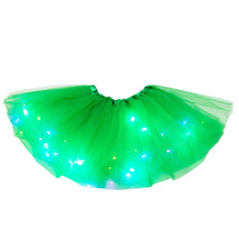 Load image into Gallery viewer, Kids Girls LED Light Up Cute Tutu Skirt Baby Girl Solid Lighten Pettiskirt Ballet Toddler Girls Lace Princess Fancy Costumes