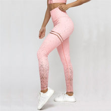 Load image into Gallery viewer, High Waisted Glittered Push Up Workout Leggings