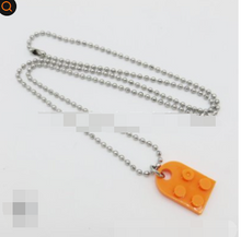 Load image into Gallery viewer, Couples Brick Heart Pendant Shaped Necklace for Friendship 2 Two Piece Jewelry Made with  Lego Elements Valentine&#39;s Day Gift