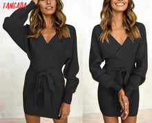 Load image into Gallery viewer, Women Long Sleeve Sweater Dress