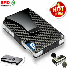 Load image into Gallery viewer, Men Stainless Steel Elastic Band Slim Money Wallet Credit Card Holder