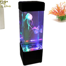 Load image into Gallery viewer, Bedside Mood Night Lamp Jellyfish Volcano Water Aquarium Tank LED Relaxing Jellyfish Hypnotic Lamp Aquarium LED Night Light