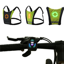 Load image into Gallery viewer, LED Wireless cycling vest 20L MTB bike bag Safety LED Turn Signal Light Vest Bicycle Reflective Warning Vests with remo