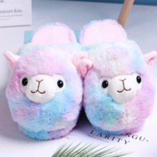 Load image into Gallery viewer, Fluffy alpaca slippers