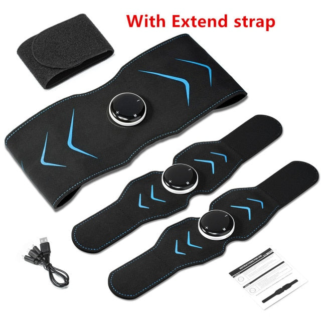 EMS Electric Abdominal Body Slimming Belt Waist Band Smart Abdomen Muscle Stimulator Abs Trainer Fitness Lose Weight Fat Burn