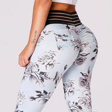 Load image into Gallery viewer, High Waist Floral Pocket Push Up Leggings