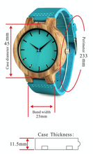 Load image into Gallery viewer, Bamboo Blue Watch