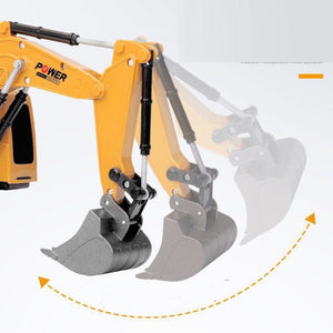 2.4Ghz 6 Channel 1:24 RC Excavator toy RC Engineering Car Alloy and plastic Excavator RTR For kids Christmas gift