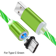 Load image into Gallery viewer, LED Glow Flowing Magnetic Charger Cable