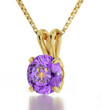 Load image into Gallery viewer, Gold Plated Silver Scorpio Necklace Zodiac Pendant 24k Gold Inscribed on Crystal