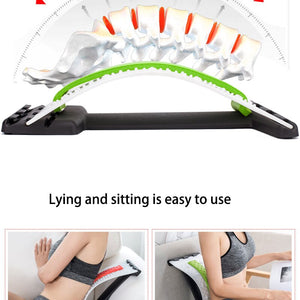 1PC Back Stretch Equipment Magic Stretcher Fitness Lumbar Massager Relaxation Spine Pain Relief Posture Corrector