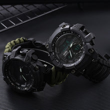 Load image into Gallery viewer, LED Military Watch with compass 30M Waterproof men&#39;s Sports Watch Men Sport Watch Shock Sport Watches Electronic Wristwatches