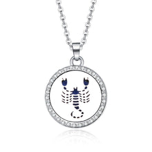 Load image into Gallery viewer, Aroma Locket Necklace Magnetic Stainless Steel Aromatherapy Essential Oil Diffuser