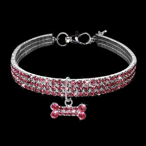 Exquisite Bling Bling Crystal Dog Collar