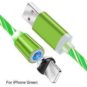 LED Glow Flowing Magnetic Charger Cable