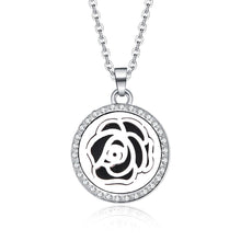 Load image into Gallery viewer, Aroma Locket Necklace Magnetic Stainless Steel Aromatherapy Essential Oil Diffuser