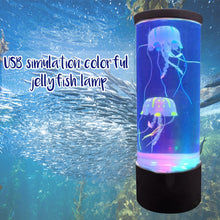 Load image into Gallery viewer, Bedside Mood Night Lamp Jellyfish Volcano Water Aquarium Tank LED Relaxing Jellyfish Hypnotic Lamp Aquarium LED Night Light