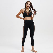 Load image into Gallery viewer, High Waisted Bum Scrunch Mesh Patchwork Push Up Workout Leggings