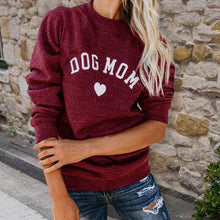 Load image into Gallery viewer, DOG MOM Funny Letter Print Sweatshirt