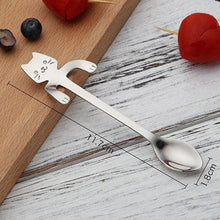 Load image into Gallery viewer, Stainless Steel Cat Teaspoon