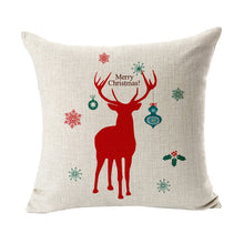 Load image into Gallery viewer, Merry Christmas Pillow Covers Deer Cushion Decorations for Home