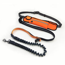 Load image into Gallery viewer, Handsfree Bungee Dog Leash with Pocket Reflective Adjustable Waist Belt