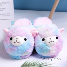 Load image into Gallery viewer, Fluffy alpaca slippers