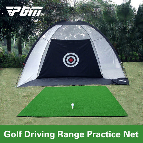 Golf Practice Driving Hitting Net Cage Indoors & Outdoors Training Gift Set