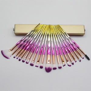 20 PCS Diamond Makeup Brushes Powder Set