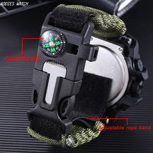 Load image into Gallery viewer, LED Military Watch with compass 30M Waterproof men&#39;s Sports Watch Men Sport Watch Shock Sport Watches Electronic Wristwatches