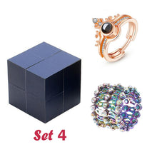 Load image into Gallery viewer, 100 Language I Love You Rings with Jewelry Box